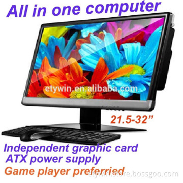 New inventions all in one pc DIY all in one pc case AIO pc case with 23.6inch LED monitor easy assembly gaming computer